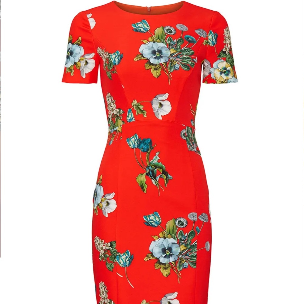 Black Halo size 2 JODEE SHEATH TANGERINE TERRACE Dress